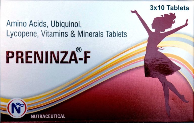 PRENINZA-F Amino Acids, Ubiquinol, Lycopene, Vitamins & Minerals Tablets